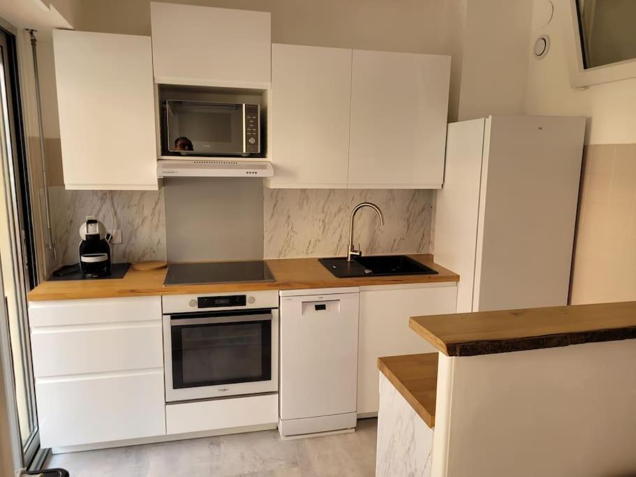 Studio Entre Plages Et Monaco Climatise Parking Roquebrune-Cap-Martin Exteriér fotografie
